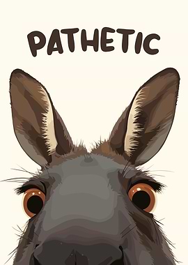 Pathetic Donkey Cartoon