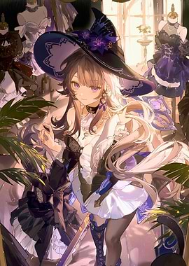 Witch with Purple Eyes