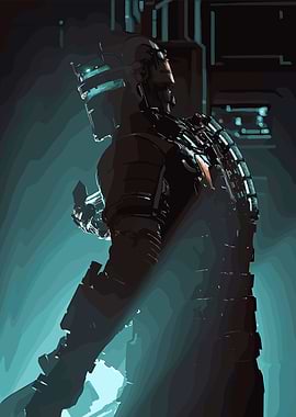 Isaac Clarke in Dead Space armor