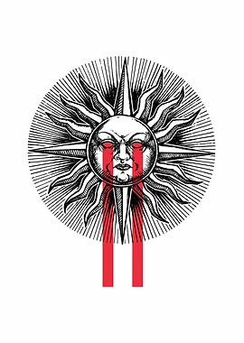 Crying Sun Illustration