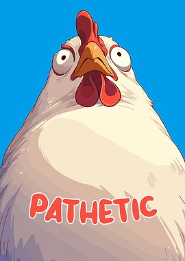 Pathetic Chicken Cartoon