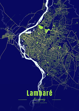 Lambaré, Paraguay City Map