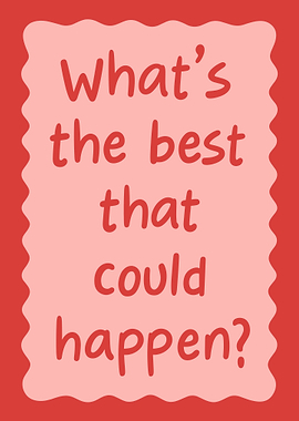 Optimistic Question in Red Frame