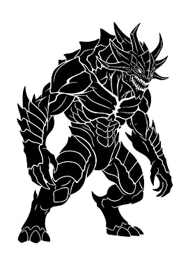 Black Monster Silhouette