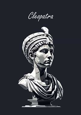 Cleopatra Bust Digital Art