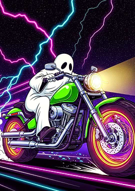 Ghost Rider on Motorcycle