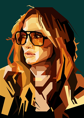 Latina Singer Movie Actress Retro Art