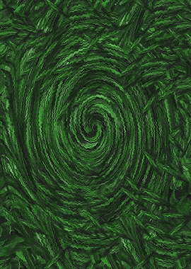 Green Abstract Swirl 1DFG