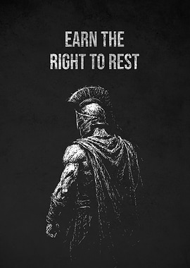 Earn the Right to Rest Spartan