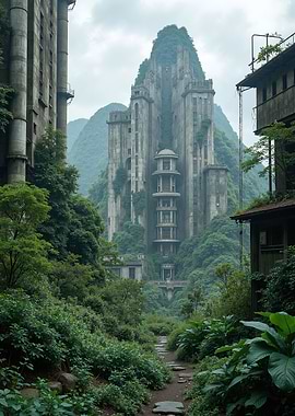 Overgrown Mountain Fortress