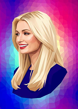 Paris Hilton Lowpoly
