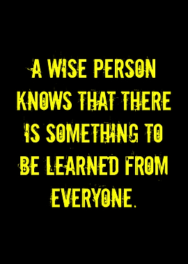 Wise Person Learning Quote