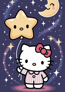 Hello Kitty Starry Night