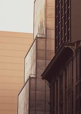 Urban Architecture: Buildings in Sepia Tone