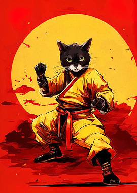 Kung Fu Cat Warrior