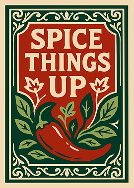 Spice Things Up Chili Pepper Art