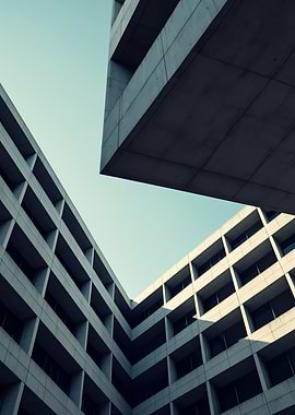 Modern Architecture Skyward View