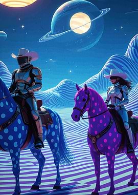 Space Cowboys Polka Horses