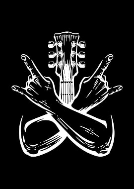 Rock and Roll Guitar Sign