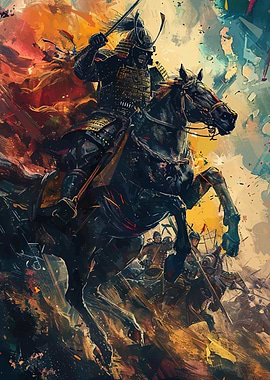 Samurai Warrior Horseback