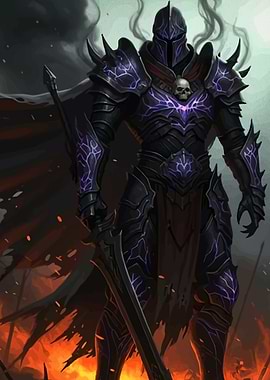 Dark Knight Sword and Skull