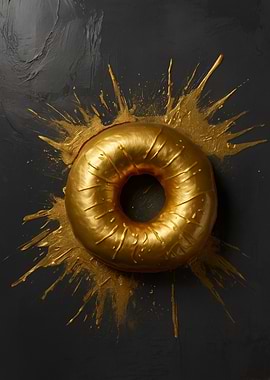 Golden Donut Splash