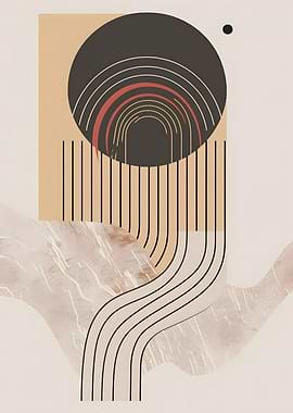 Abstract Geometric Art with Arches