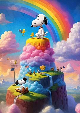 Snoopy's Rainbow Mountain Adventure