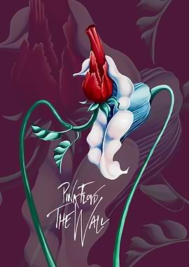 Pink Floyd The Wall Flower Art
