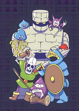 Dragon Quest characters illustration