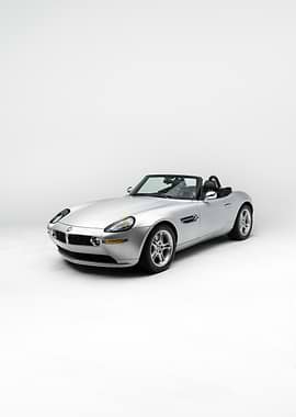 Silver BMW Z8 Roadster