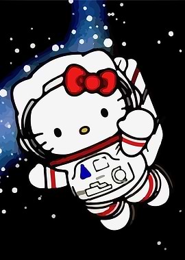 Hello Kitty Astronaut in Space