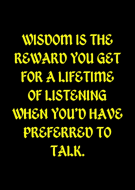 Wisdom is the Reward Text Art
