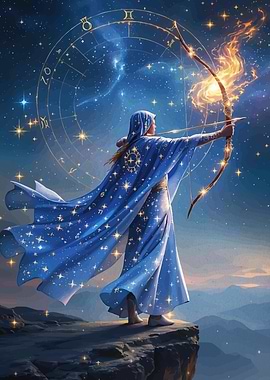 Archer starry night zodiac
