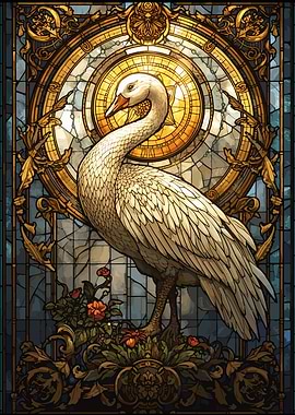 Goose Stained Glass