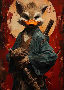 Duck Samurai Warrior