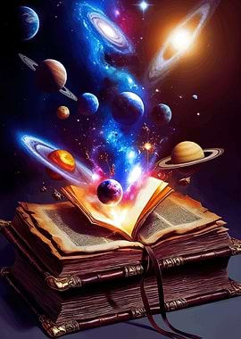 Cosmic Knowledge Book Universe