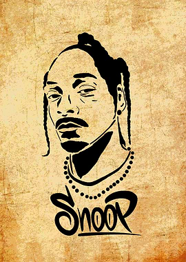 Snoop Dogg Portrait Art