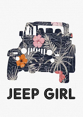 Floral Jeep Girl