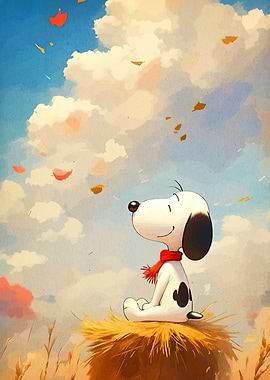 Snoopy Autumn Day