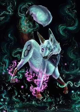 Mystical Fox Digital Art