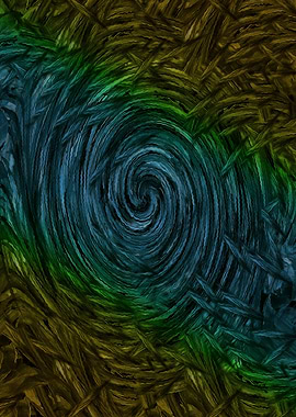 Abstract Swirl Painting 1SFD