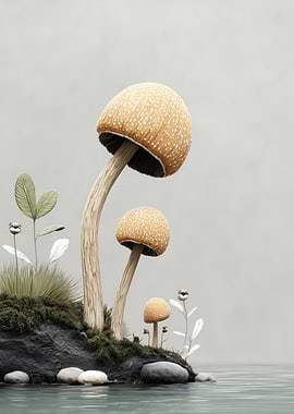 Mushroom Island Still Life