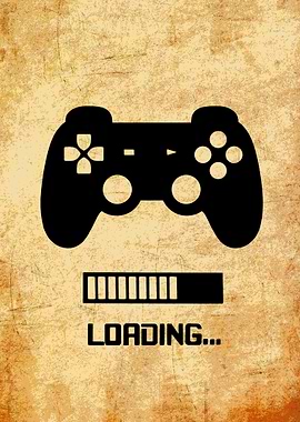 Gaming Controller Loading Screen Art