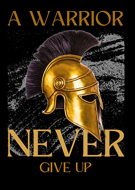 Warrior Helmet Never Give Up