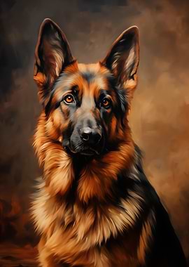 German Shepherd Portrait
