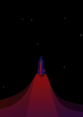 Rocket Launching into Space