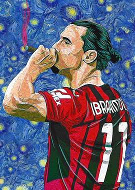 Ibrahimovic Starry Night Art