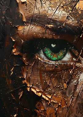 Cracked Eye Portrait