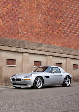 Silver BMW Z8 Roadster
